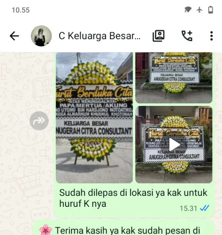 Pengiriman Papan Bunga Duka Flavor Bliss Alam Sutera